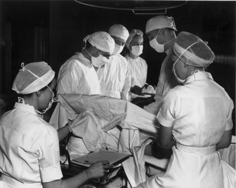 Operation at Oak Ridge Hospital, 1944
